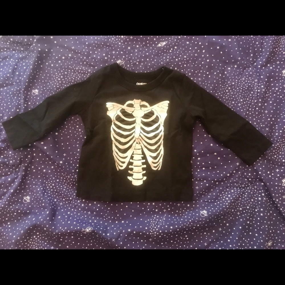 Glow in the Dark Skeleton bones T-shirt